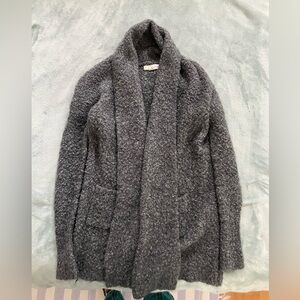Cozy Gray Knit Cardigan